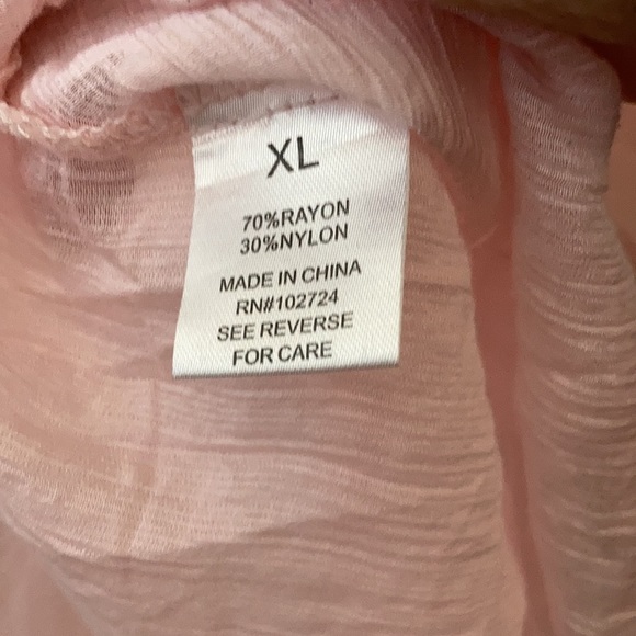 FINAL MARKDOWN Grand & Greene sheer peasant top xl - Picture 5 of 5